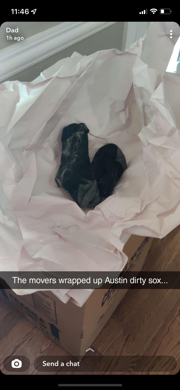 My girlfriends family just moved and they sent this over in the group chat