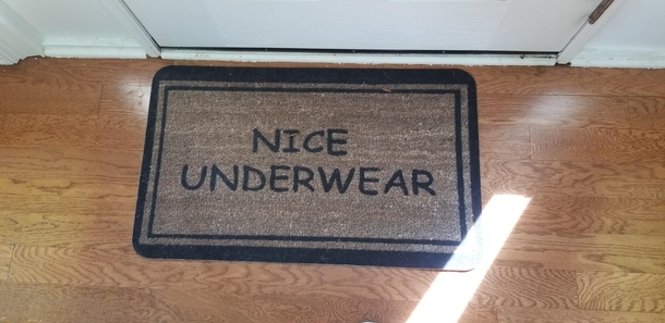 My Girlfriends front door mat