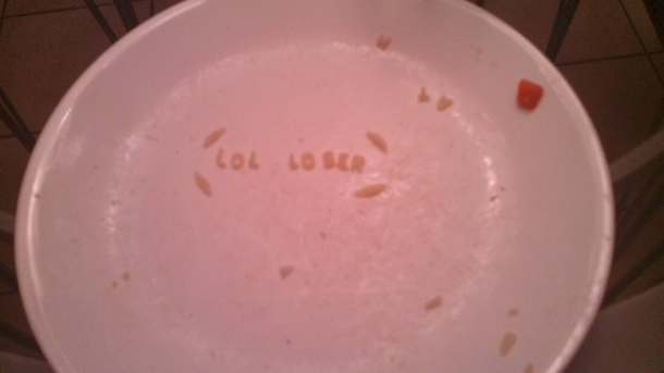 My girlfriends sister left this for me after dinner