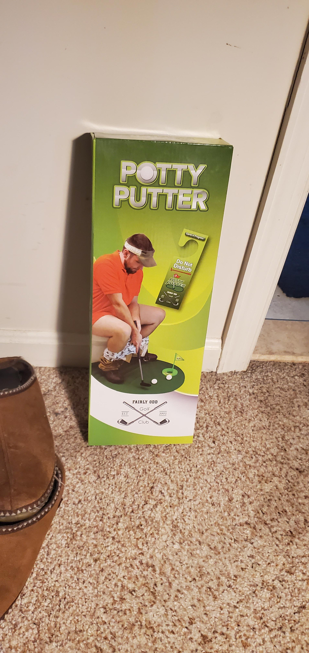 My golf game is officially in the crapper