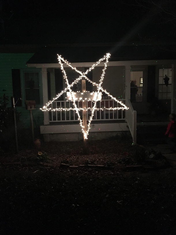 My grandad was super proud of his Christmas Star decoration