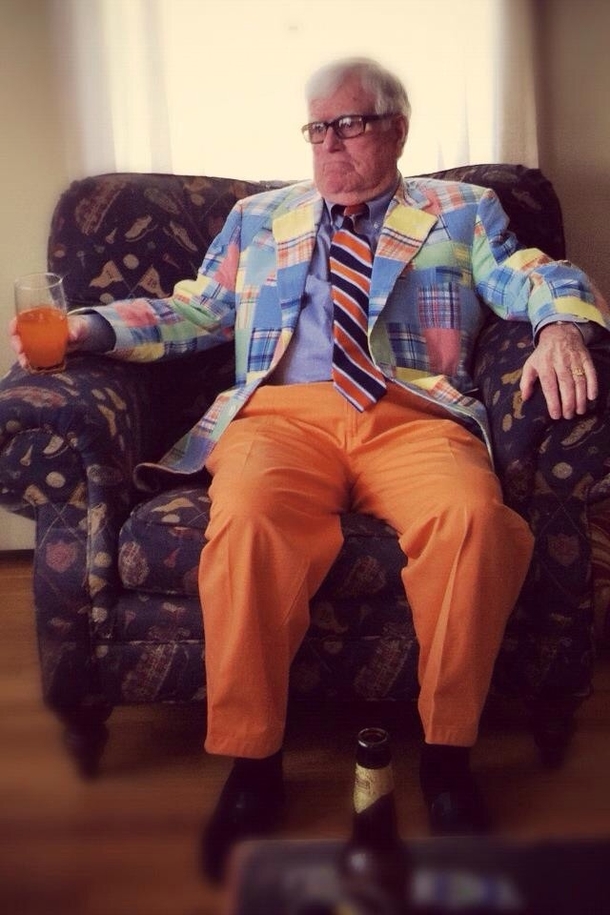 My grandfather is really enjoying Easter this year