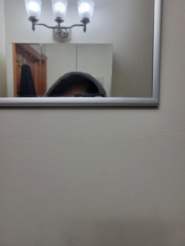 My grandfather put a mirror in my bathroom for me