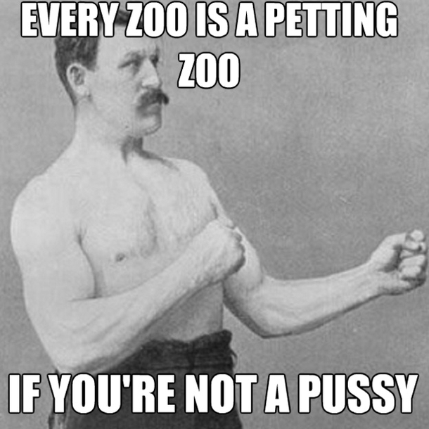 My grandfather when we visited the zoo
