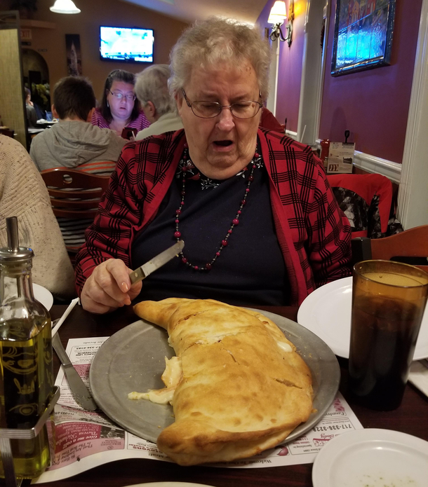 My Grandma and her small stromboli