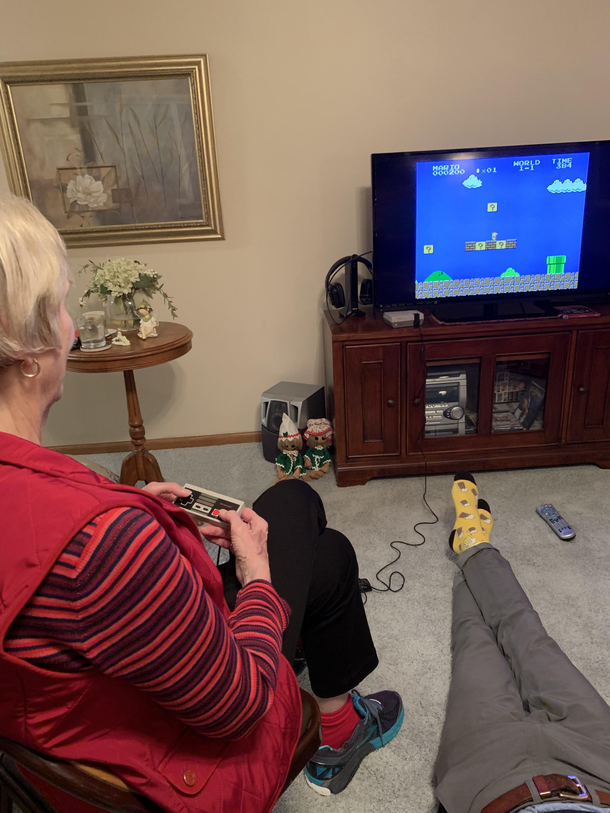 My Grandma asked for a Classic Nintendo for Christmas because she read that playing will improve her memory