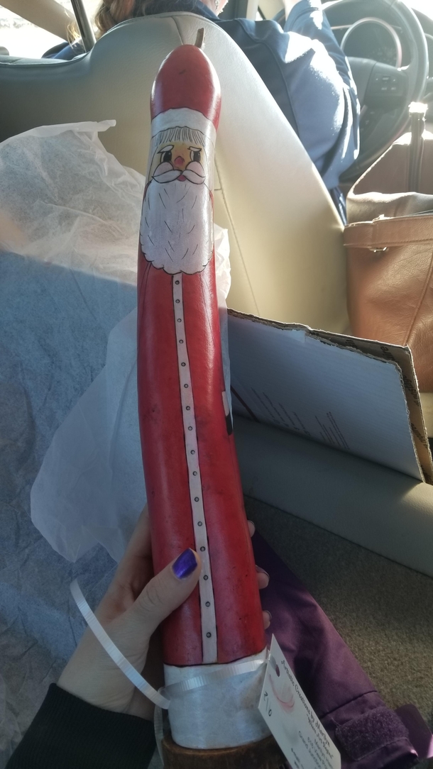My grandmother got a Santa gourd