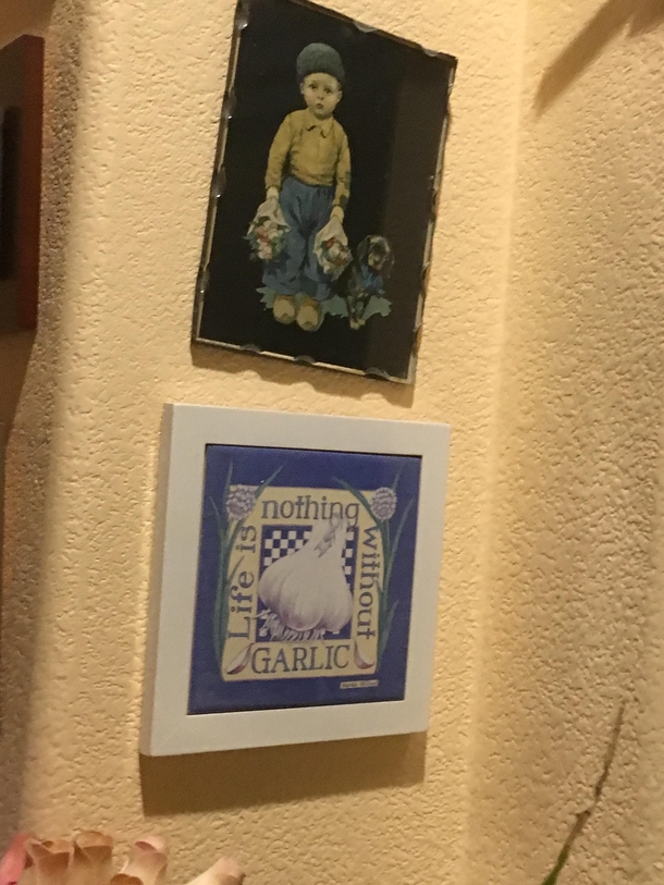 My grandmother has tons of inspirationalreligious quotes and artwork on her walls After years of passing by this I finally stopped to read it