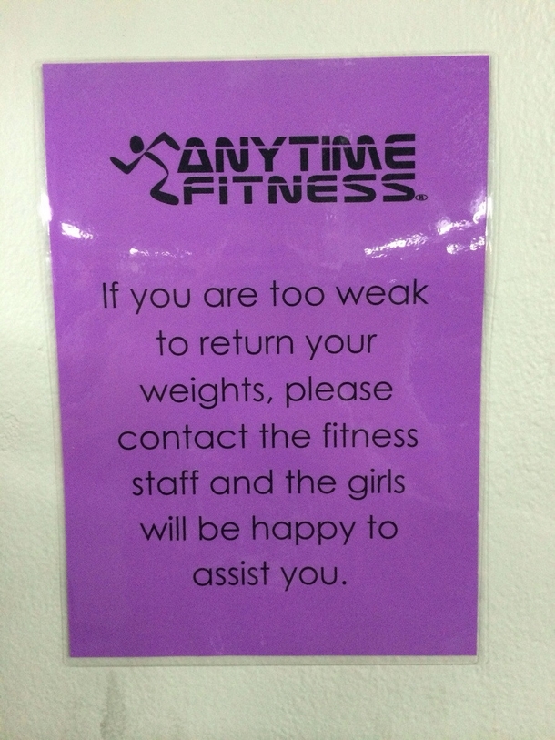 My gym figured out the right tactic to get their weights back in the right place