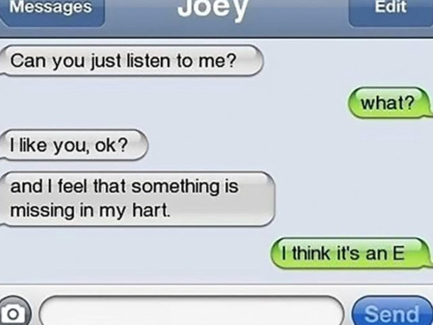 My hart hurts from laughing