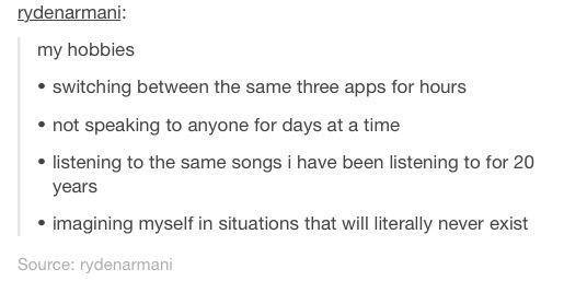 My hobbies