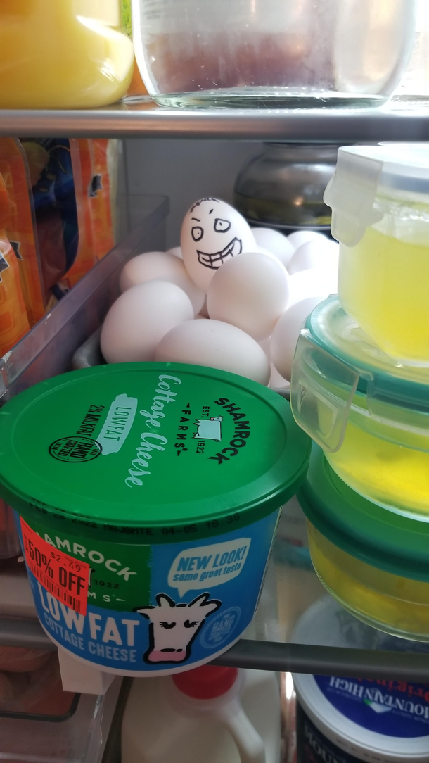 My husband told me Honey I think we have a rotten egg God I love this man