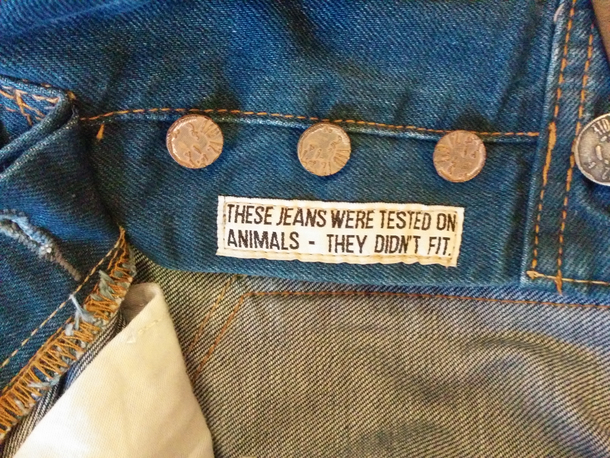 My jeans were tested on animals
