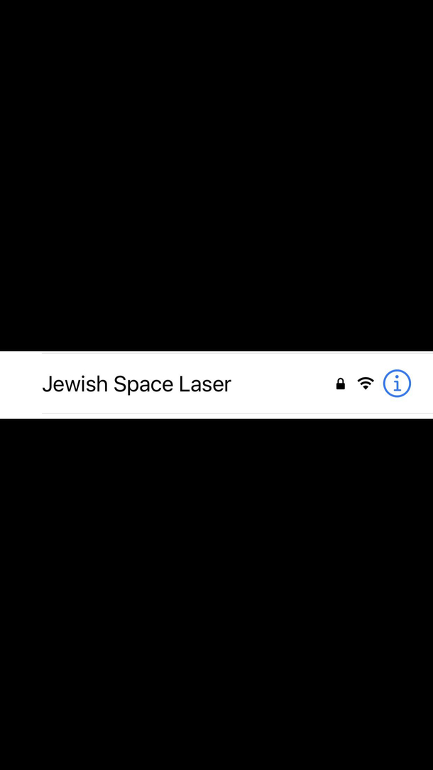 My Jewish neighbors changed the name of their WiFi network