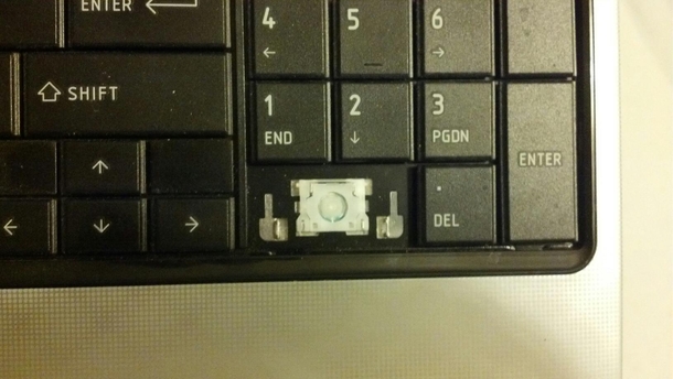 My keyboard is pissed at me for removing the  key