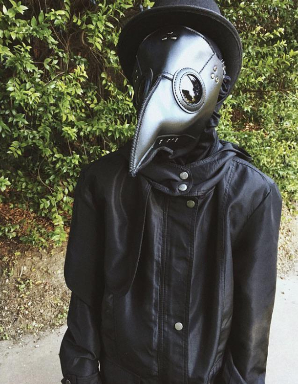 My kid decided to play it safe this year with his costume