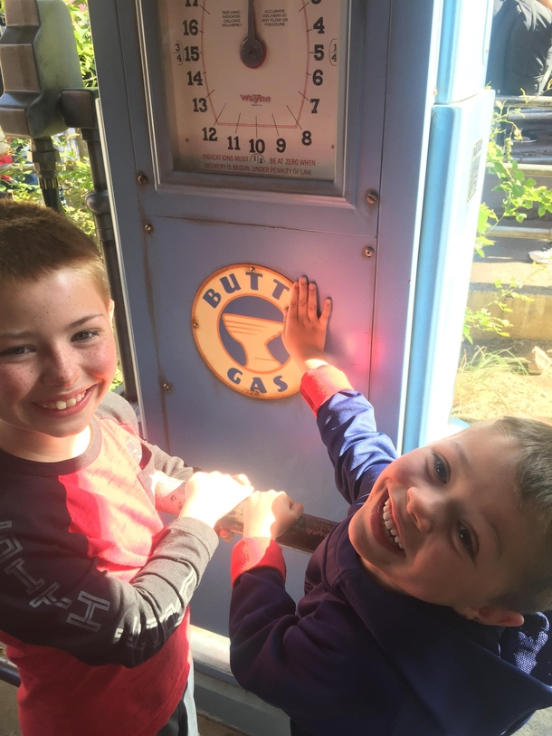 My kids bored in line at Disneyland