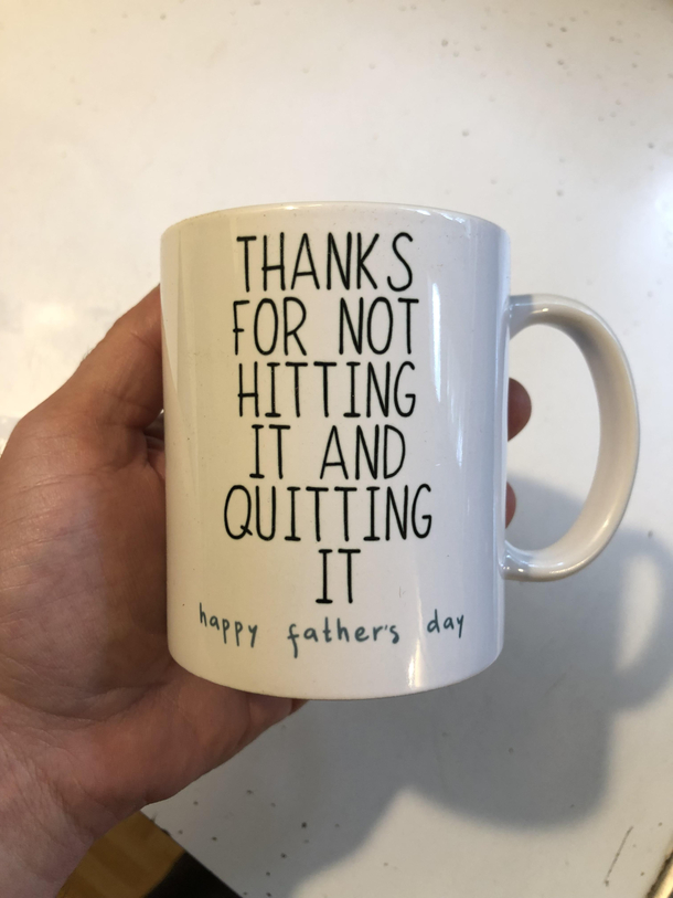 My kids got me a new coffee mug today 