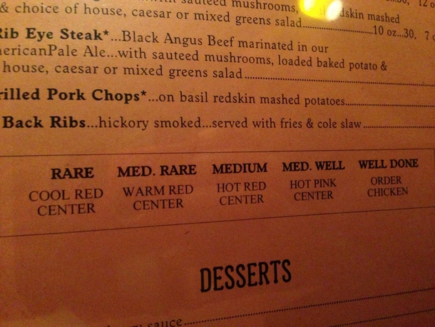 My kind of steakhouse
