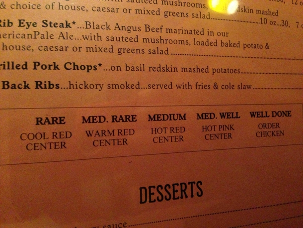 My kind of steakhouse