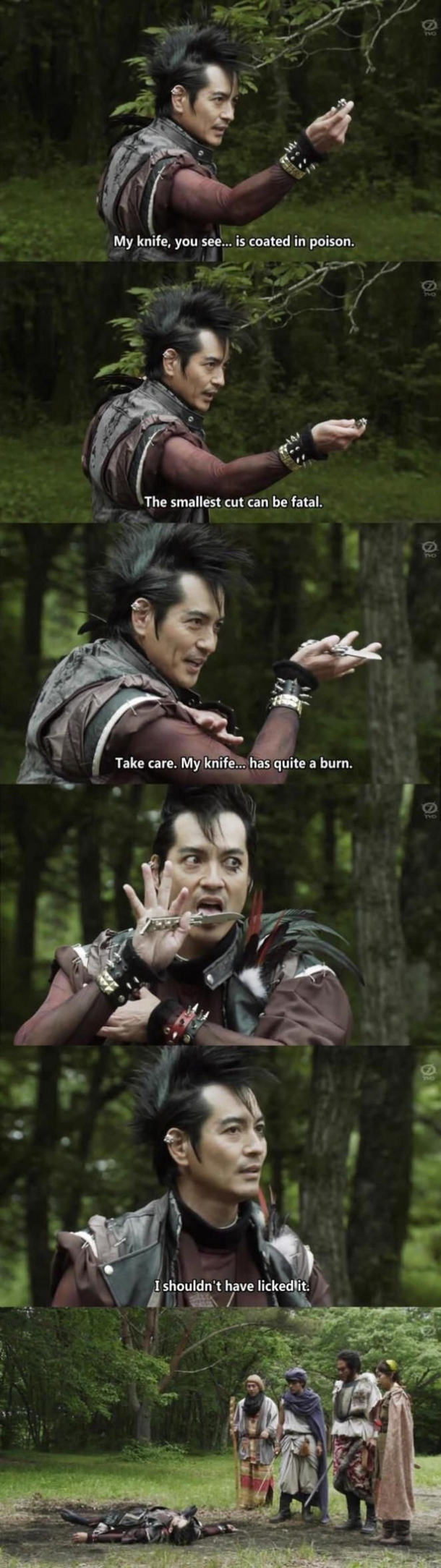 My knife is coated