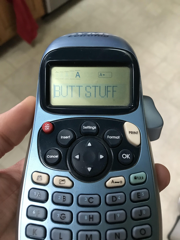 My label maker has a memory I legit dont remember what this label was for