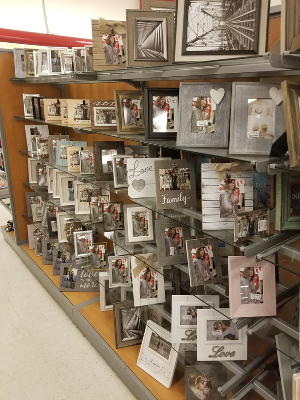 My last night working at TJMAXX I switched out  stock photos with a selfie of me at work