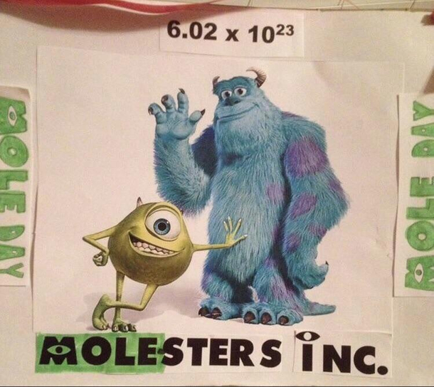 My little sibling made this for their middle schools mole day celebration
