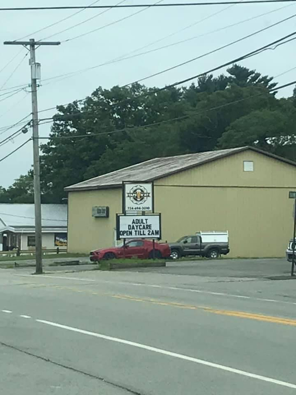 My local bar telling it how it is
