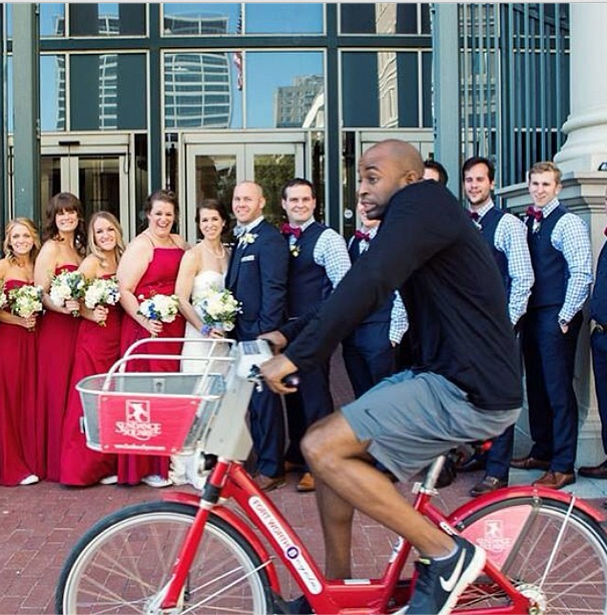 My local bike share posted this photobomb