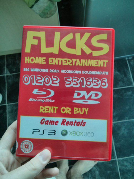 My local dvd rental shop might want to use a different font