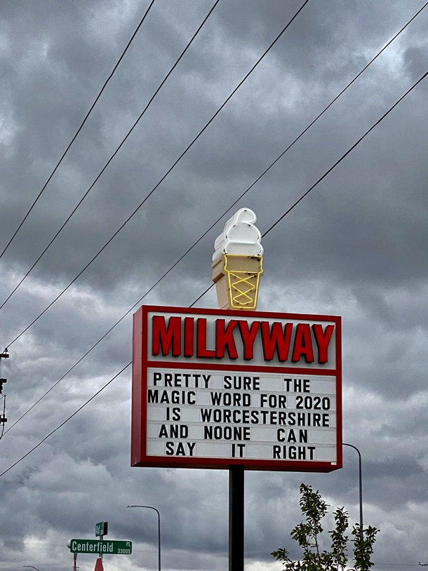 My local ice cream shop sharing with ominous FACTS on 