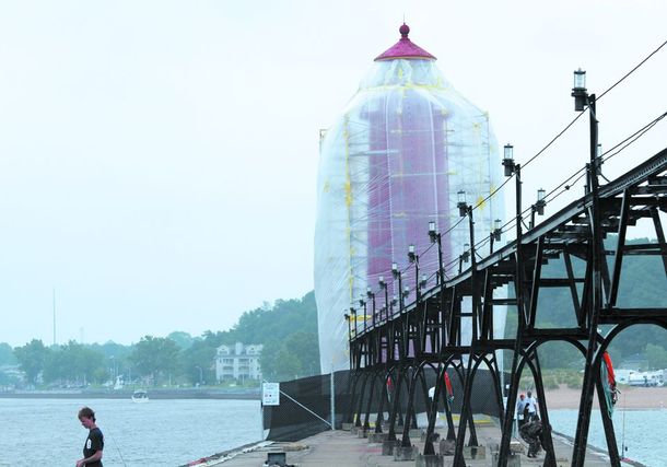 My local lighthouse is now sponsored by Trojan