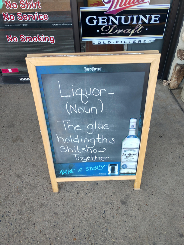My local liquor store has a genuine feeling about quarantine