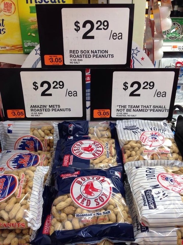 My local stop and shop has a grudge against the Yankees