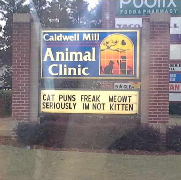 My local vets street sign