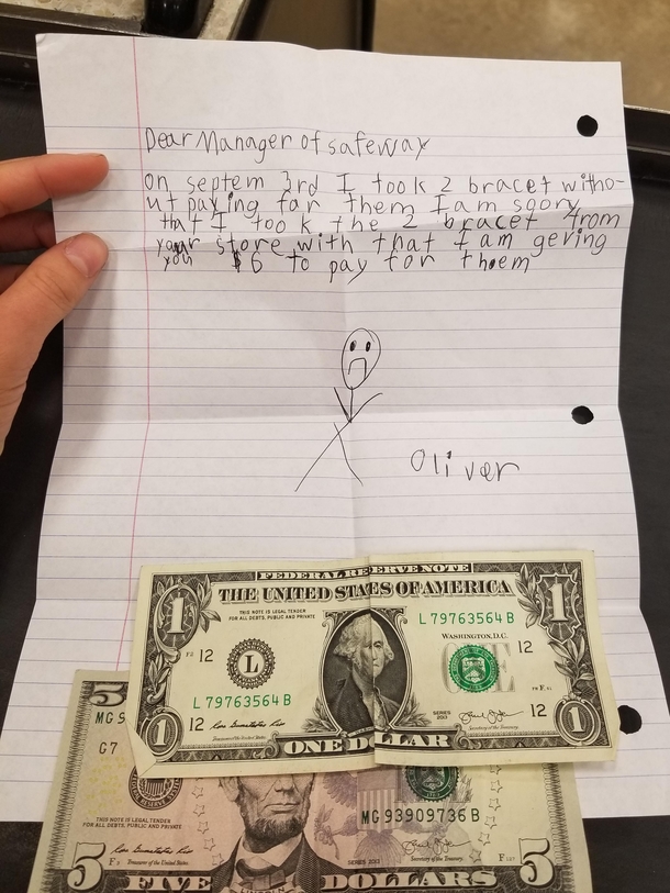 My manager grocery store received this in the mail today