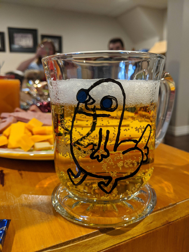 My MIL paints glass as a hobby This was my Christmas present this year