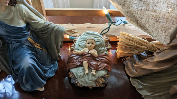 My MILs baby Jesus is Mark Zuckerberg