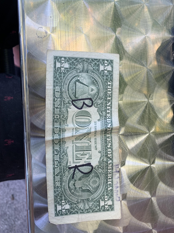My mom got this as change today