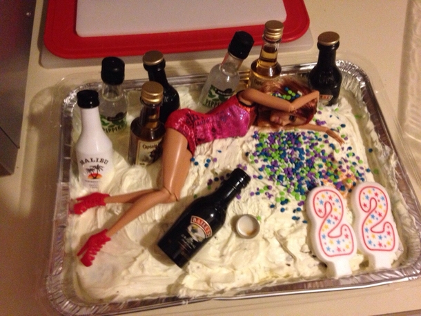 My mom made me an amazing birthday cake tonight