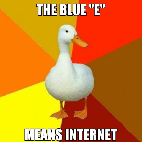 My mom the tech duck
