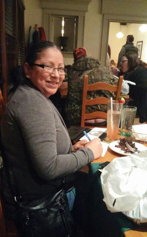 My mom thought I was taking a picture of her