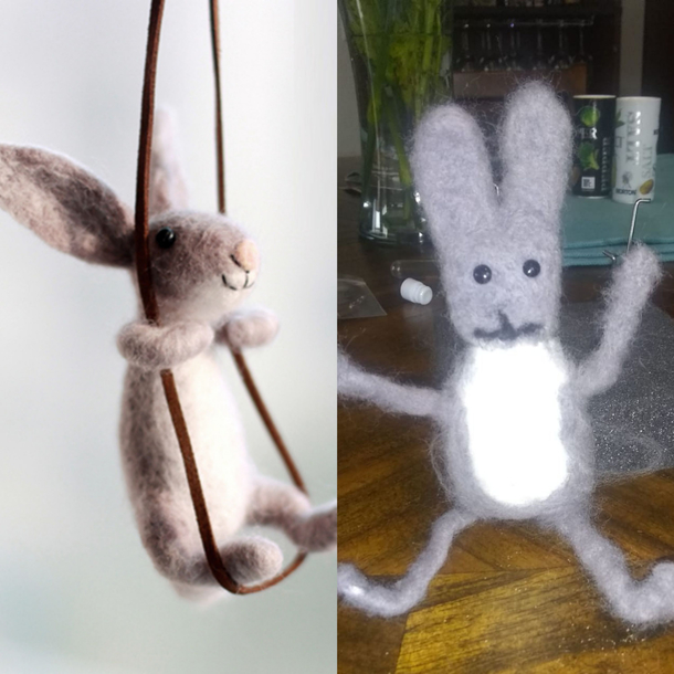 My moms been doing some felting