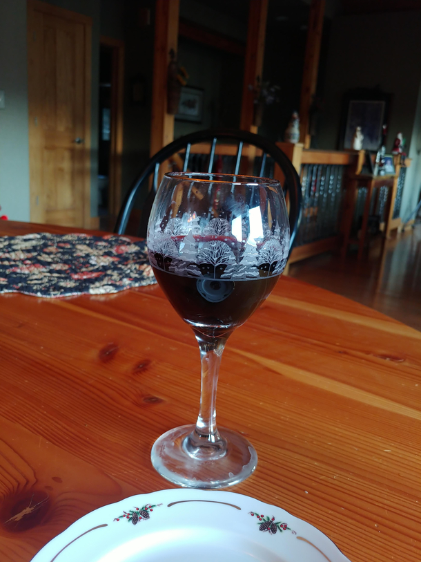 My moms fancy wine glasses from Arbys circa s