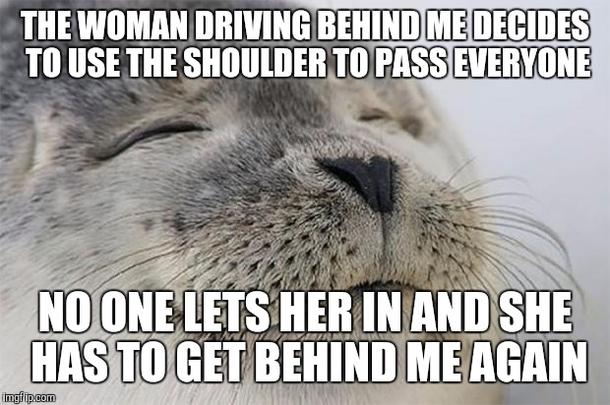 My morning commute on the freeway
