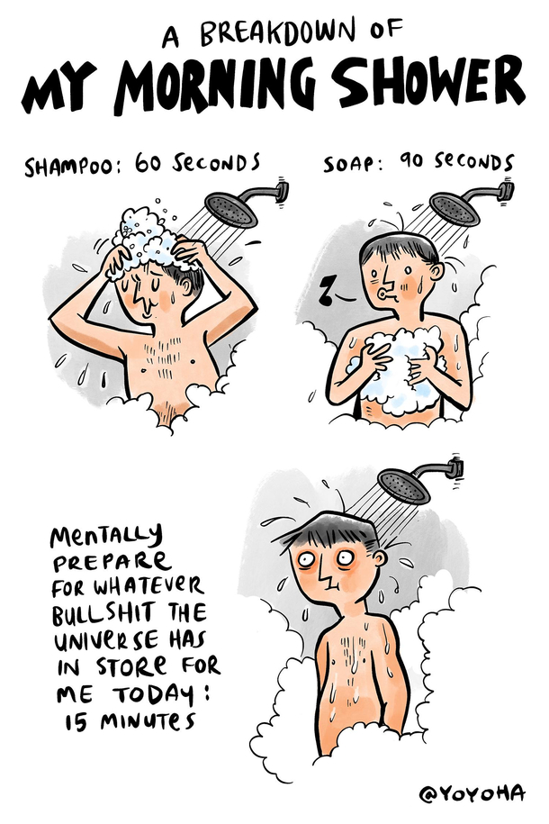 my morning shower