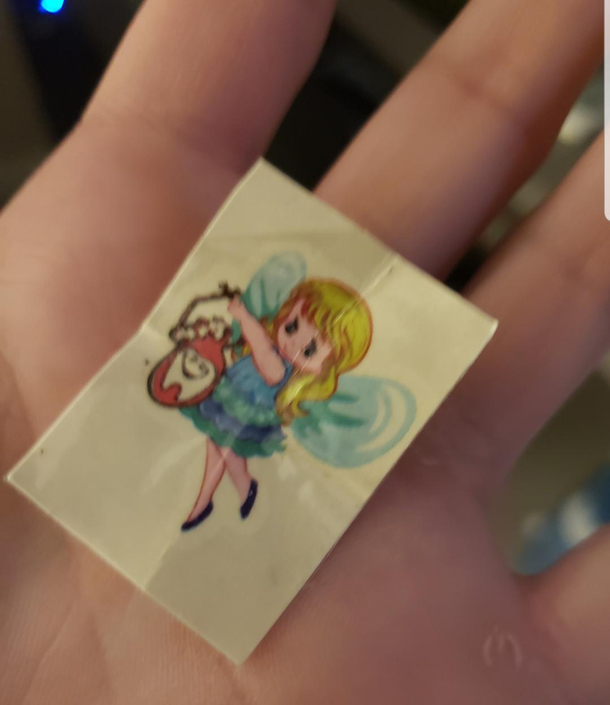 My mother found this sticker in my drawer it came next to a packet of throat lozenges so she called me in the bedroom with my dad to talk about drugs she figured this was some kind of LSD