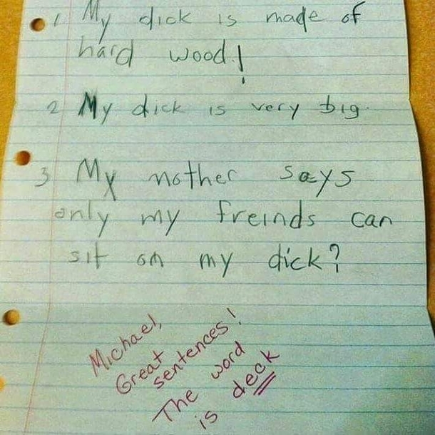 My mother says