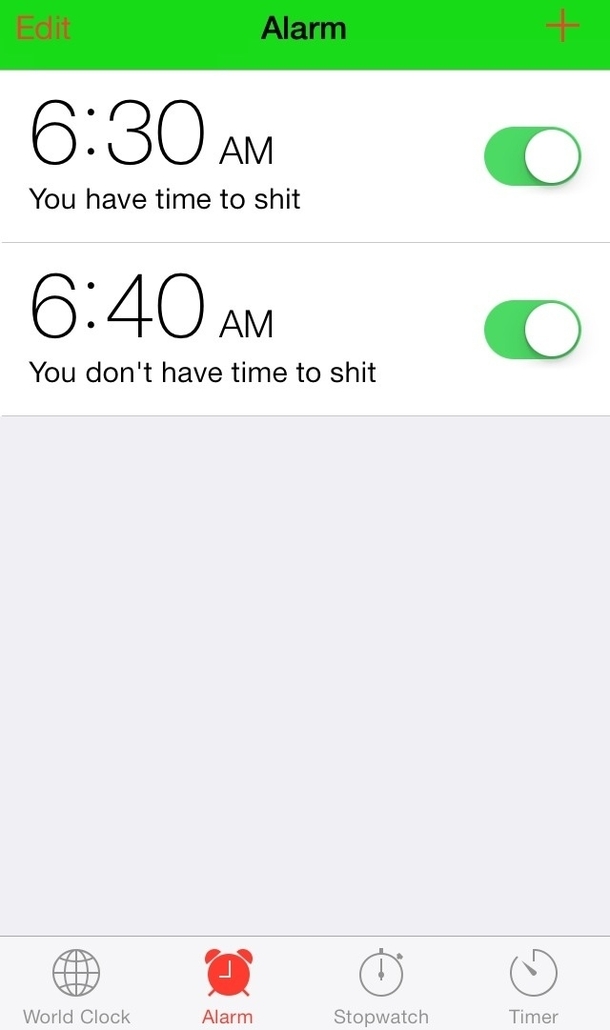 My motivation in the morning